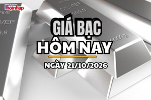 Giá bạc hôm nay 21/10/2026: Bạc thế giới bật tăng, trong nước trái chiều