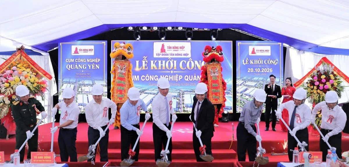 Thanh Hóa khởi công Cụm công nghiệp Quảng Yên quy mô gần 60 ha