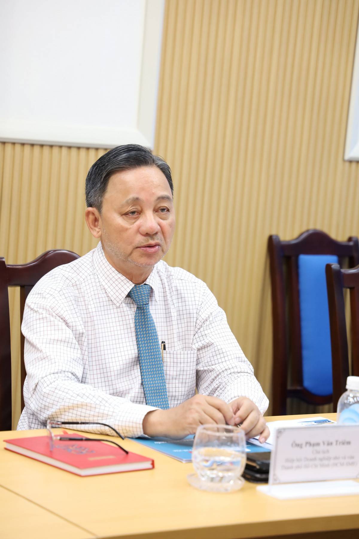 Ông Phạm Văn Triêm là Chủ tịch Hiệp hội Doanh nghiệp Nhỏ và Vừa Thành phố Hồ Chí Minh (HCM-SME)