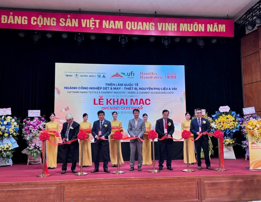 Khai mạc triển lãm HanoiTex và HanoiFabric 2026