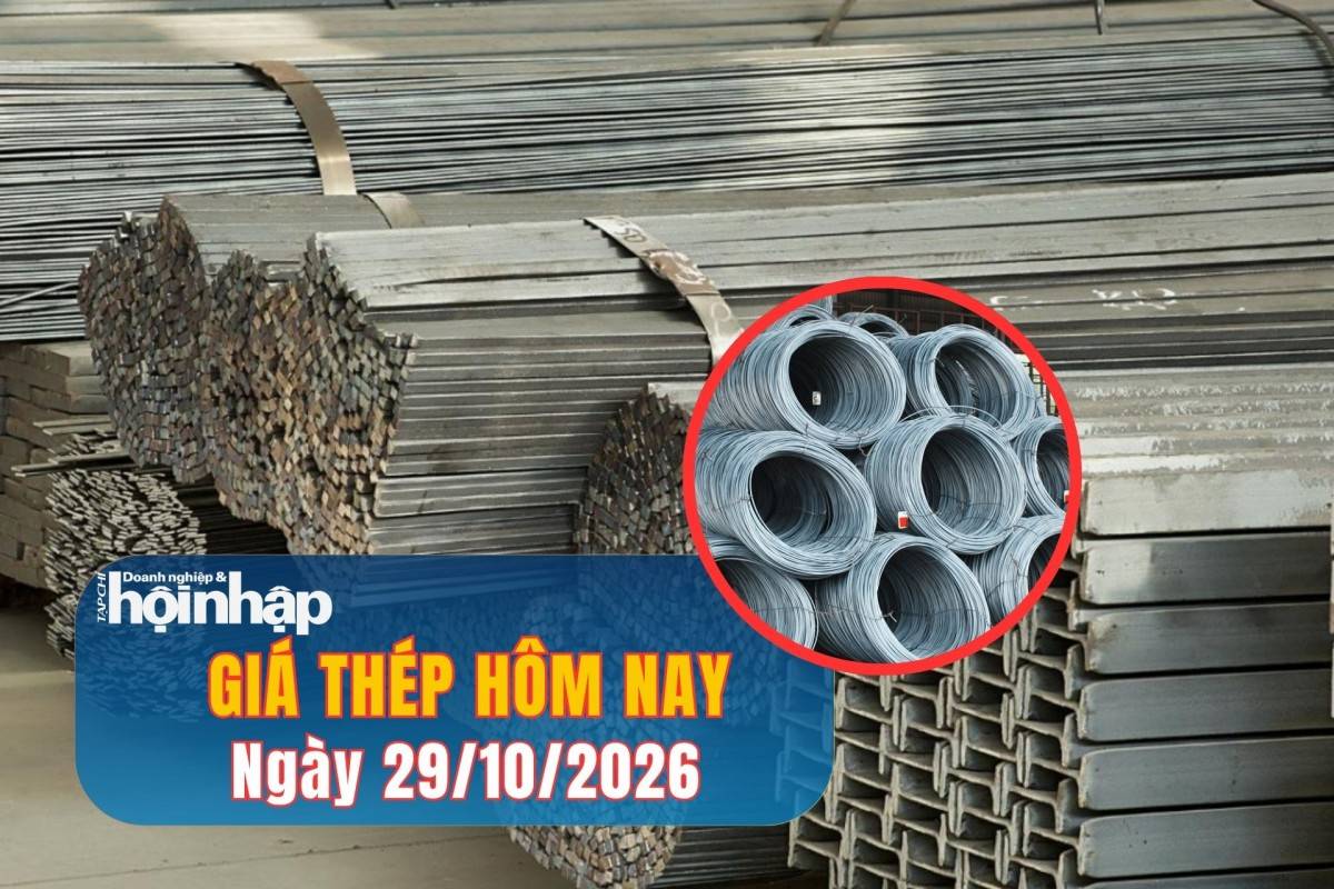 Giá thép hôm nay 28/10/2026: