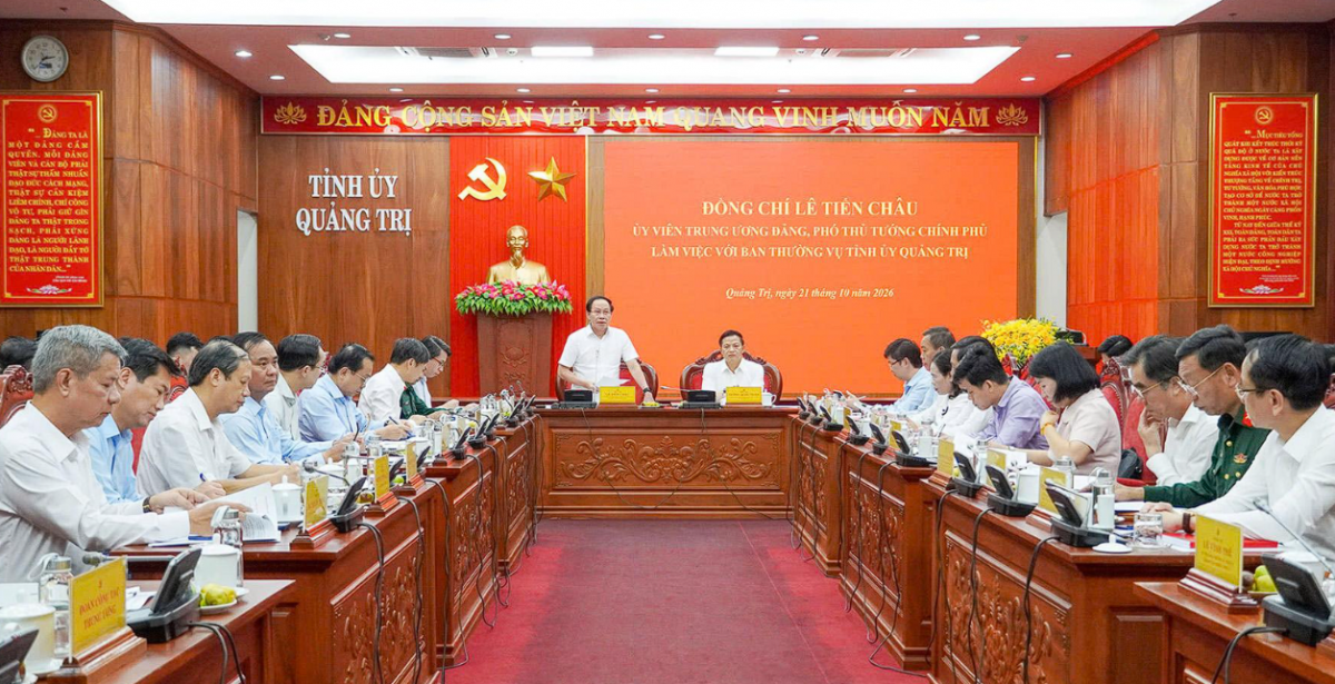 Phó Thủ tướng Lê Tiến Châu chỉ đạo các giải pháp thúc đẩy tăng trưởng tại Quảng Trị