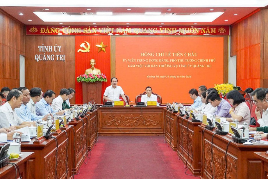 Phó Thủ tướng Lê Tiến Châu chỉ đạo các giải pháp thúc đẩy tăng trưởng tại Quảng Trị