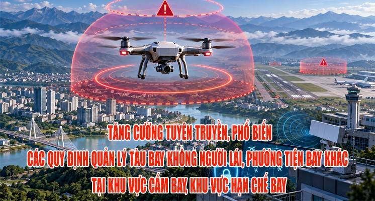 Lào Cai tăng cường quản lý UAV, bảo đảm an toàn vùng trời