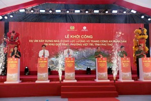 Phú Thọ khởi công dự án nhà ở gần 1.700 tỷ đồng cho lực lượng Công an