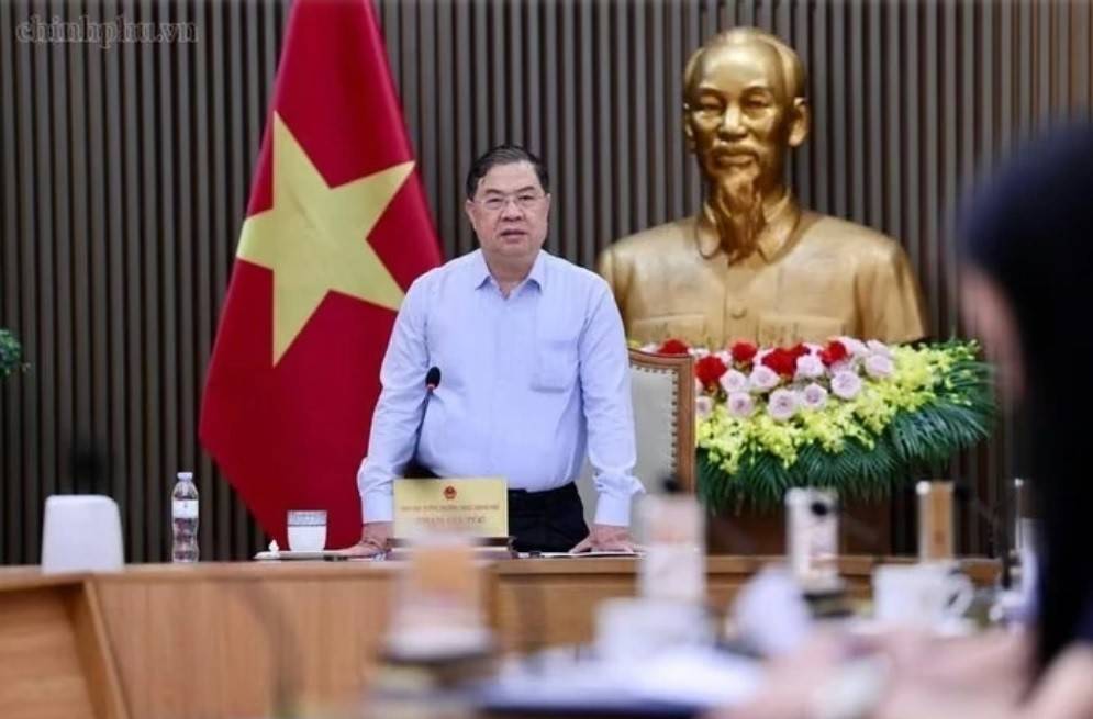 Phó Thủ tướng Thường trực Phạm Gia Túc chủ trì họp về triển khai Đề án thí điểm Cửa khẩu thông minh tại Lạng Sơn. Ảnh: chinhphu.vn/Phương Nguyên.