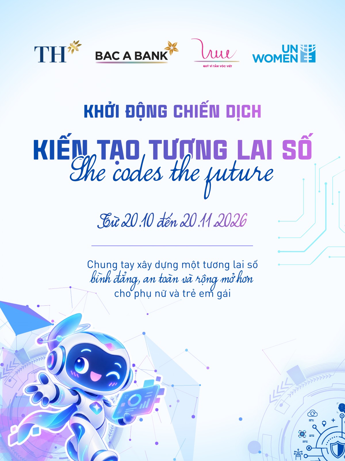 Tập đoàn TH đồng hành cùng “Kiến tạo tương lai số - She Codes the Future”, mở rộng cơ hội số cho phụ nữ và trẻ em gái