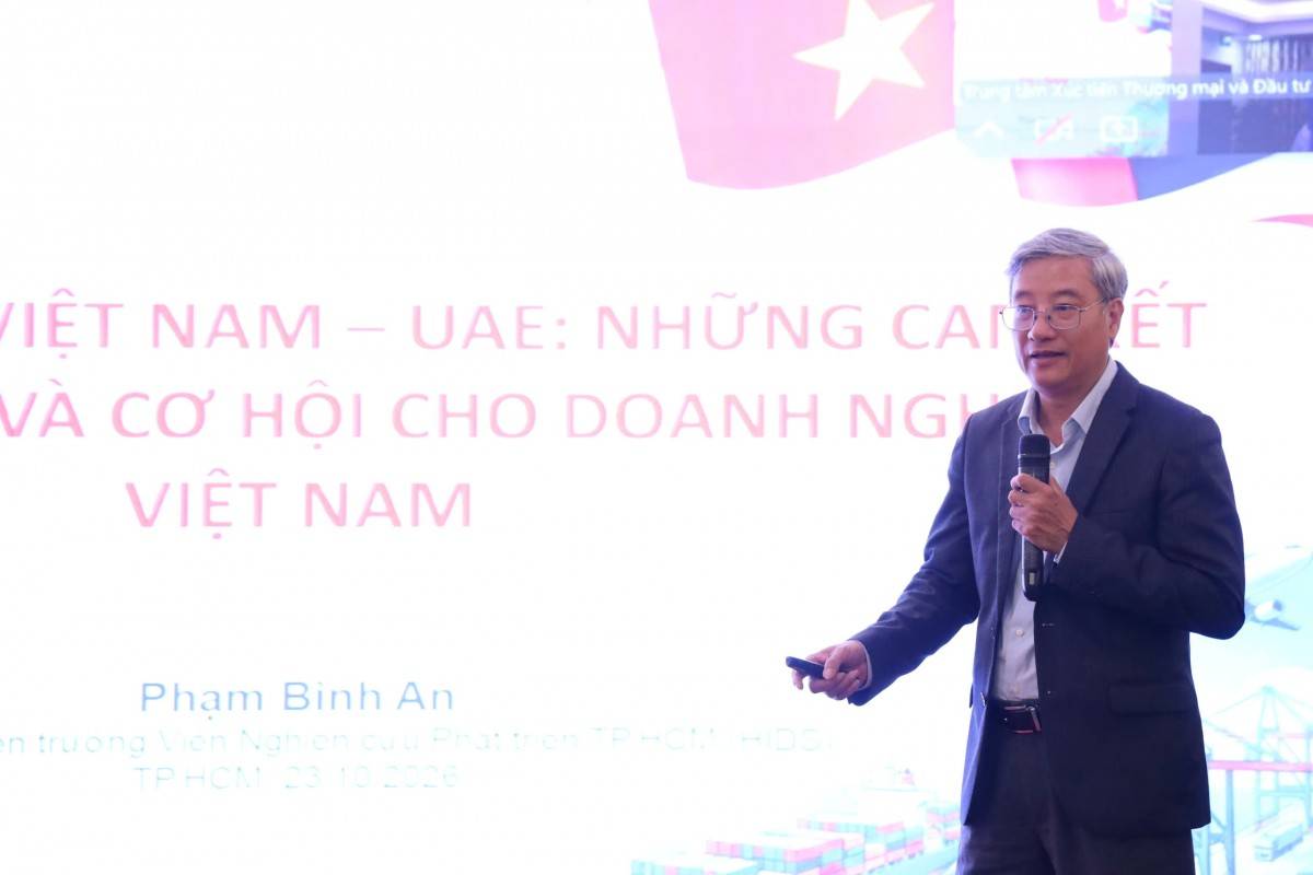Ông Phạm Bình An, nguyên Phó Viện trưởng Viện Nghiên cứu phát triển Thành phố Hồ Chí Minh