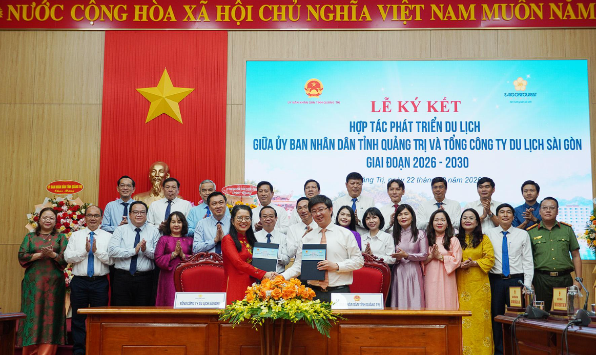 Quảng Trị và Saigontourist Group hợp tác phát triển sản phẩm, mở rộng thị trường du lịch