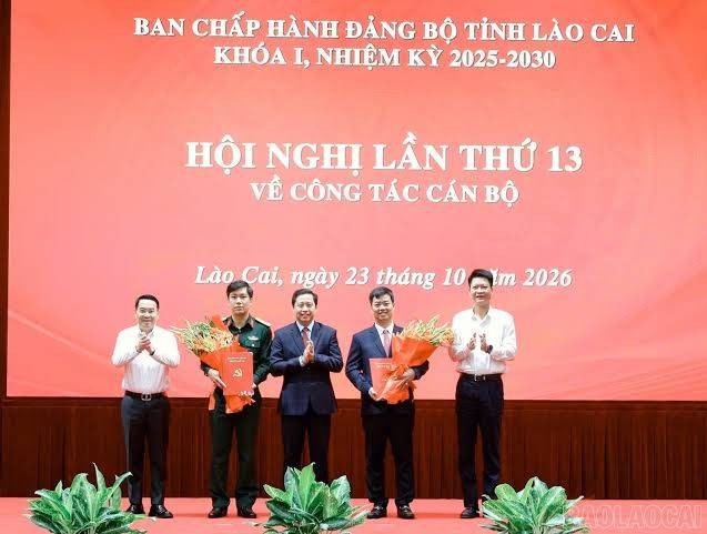 Lào Cai kiện toàn nhân sự lãnh đạo Ban Tuyên giáo và Ủy ban Kiểm tra Tỉnh ủy