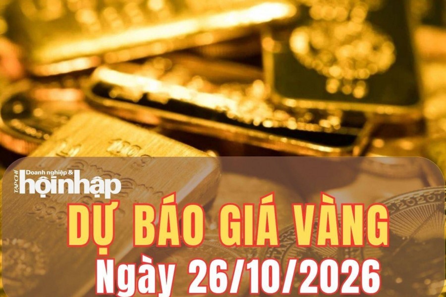 Dự báo giá vàng ngày mai 26/10/2026: Áp lực giảm vẫn bủa vây