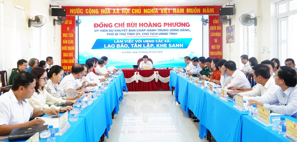 Quảng Trị định hướng phát triển không gian kinh tế phía Tây gắn với cửa khẩu Lao Bảo