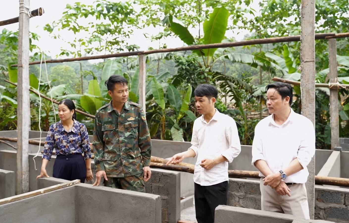 Hộ dân xã Nghĩa Tâm đăng ký hỗ trợ mô hình nuôi 15 lợn nái sinh sản, chủ động xây dựng, hoàn thiện chuồng trại theo yêu cầu kỹ thuật trước khi triển khai.