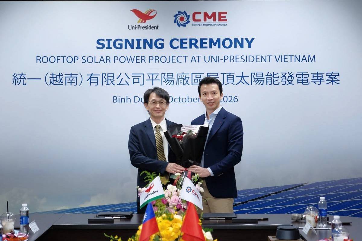 CME Solar hợp tác Uni-President Việt Nam triển khai điện mặt trời áp mái công suất 6.601 kWp