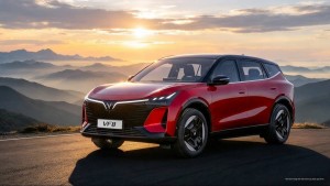 VinFast VF 8 thế hệ mới đơn giản hóa thao tác với cần số sau vô lăng và trợ lý ảo