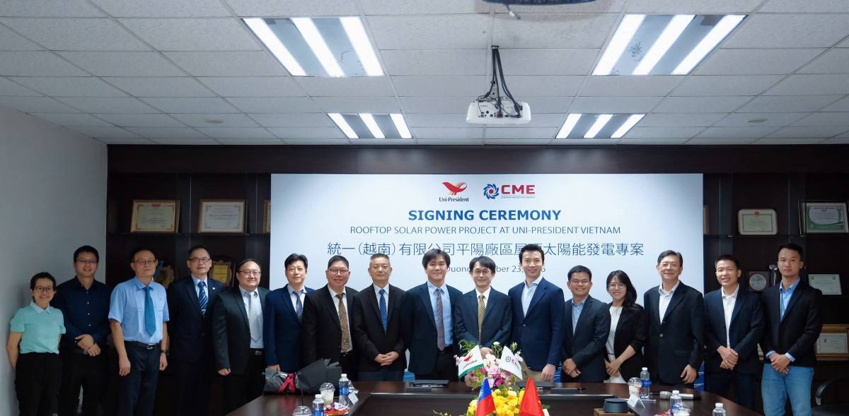Dự án có công suất 6.601 kWp dự kiến cung cấp 9.579 MWh điện sạch mỗi năm cho Uni-President Việt Nam.jpg