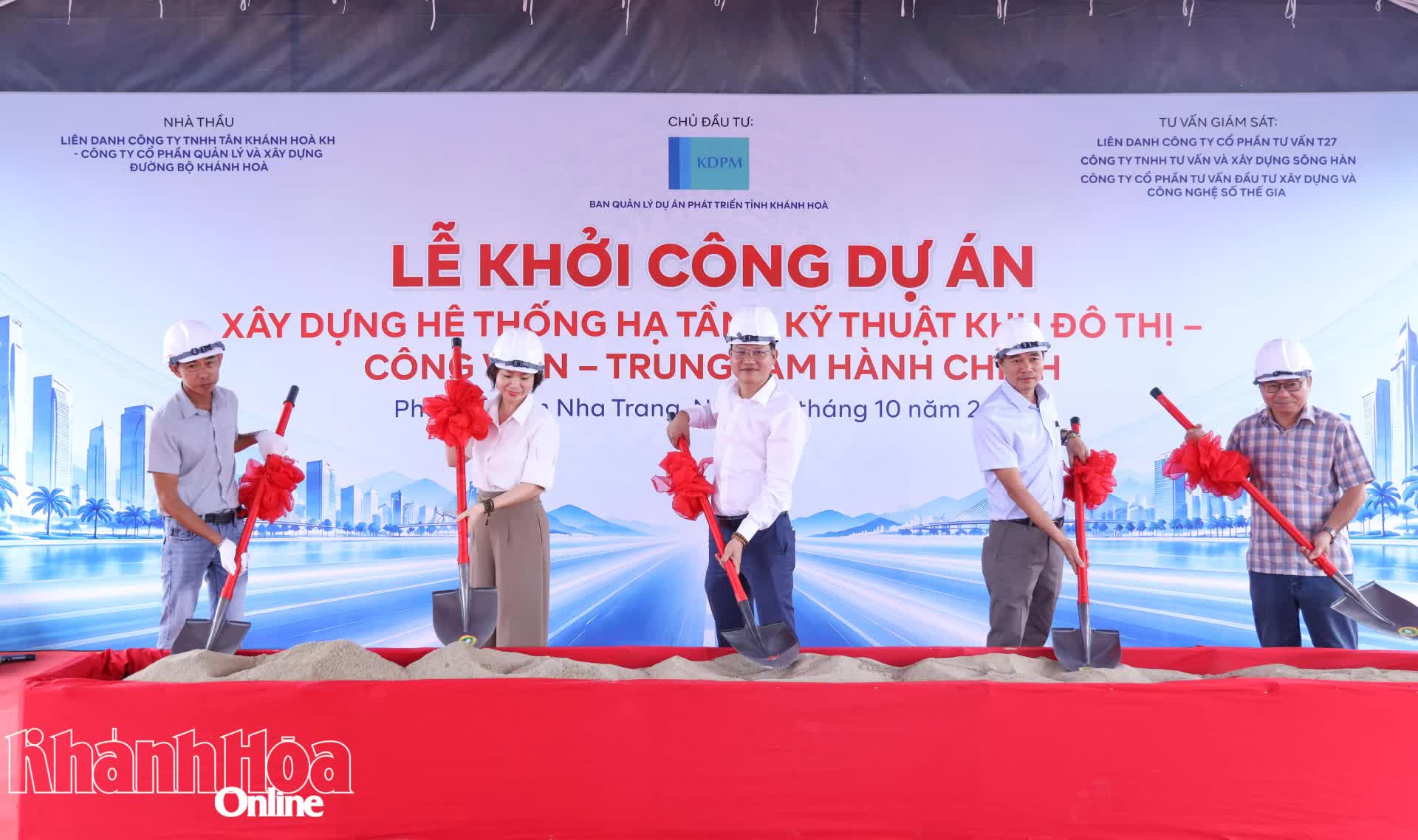 Khánh Hòa khởi công hạ tầng khu trung tâm hành chính mới hơn 321 tỷ đồng