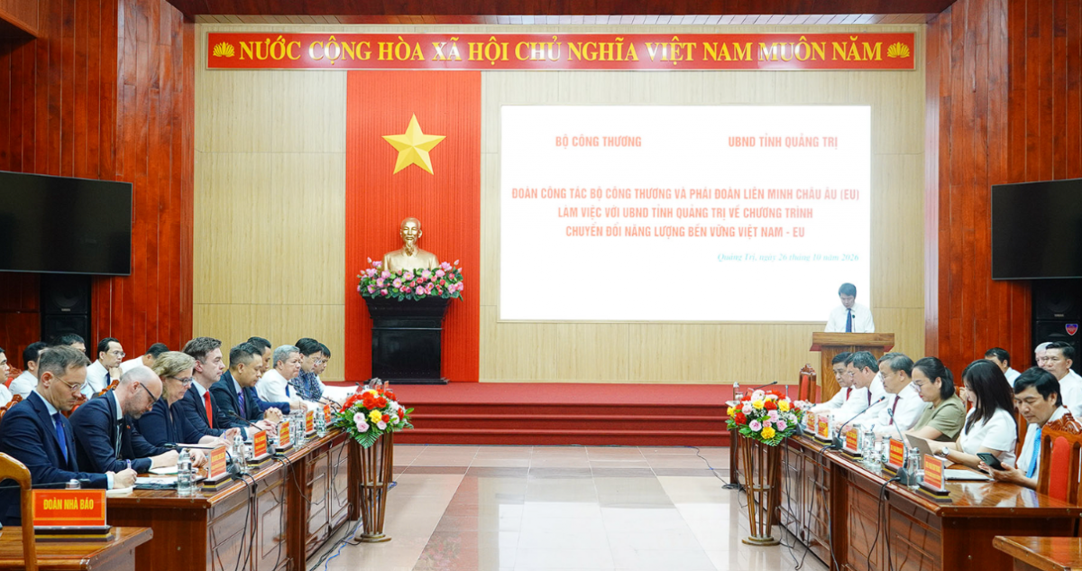 Quảng Trị tăng cường thúc đẩy hợp tác Việt Nam – EU về chuyển đổi năng lượng bền vững