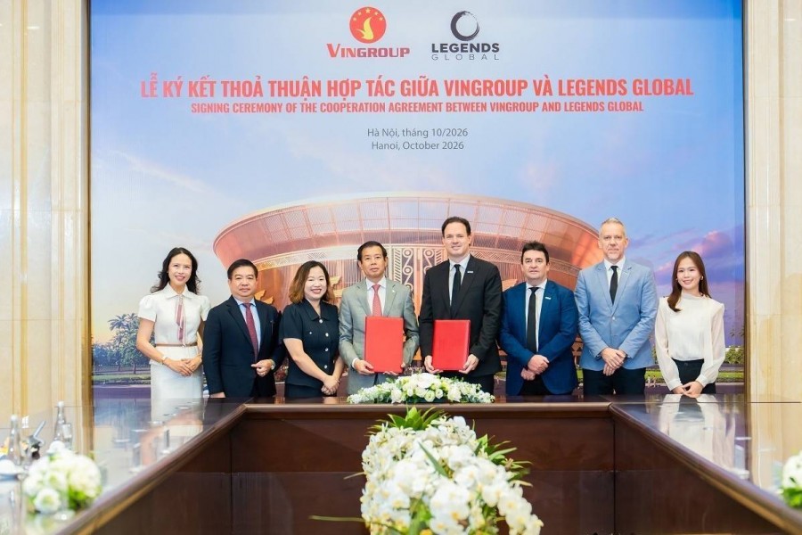 Vingroup và Legends Global công bố quan hệ đối tác chiến lược về sân vận động Vinfast - Trống Đồng