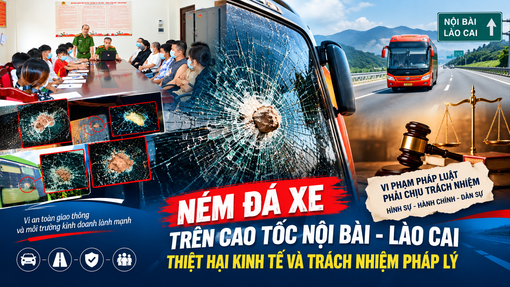 Công an xã Bảo Thắng phối hợp với gia đình tuyên truyền, giáo dục các thiếu niên liên quan đến vụ ném đá xe khách trên cao tốc Nội Bài – Lào Cai, giúp các em nhận thức hậu quả của hành vi và nâng cao ý thức chấp hành pháp luật.