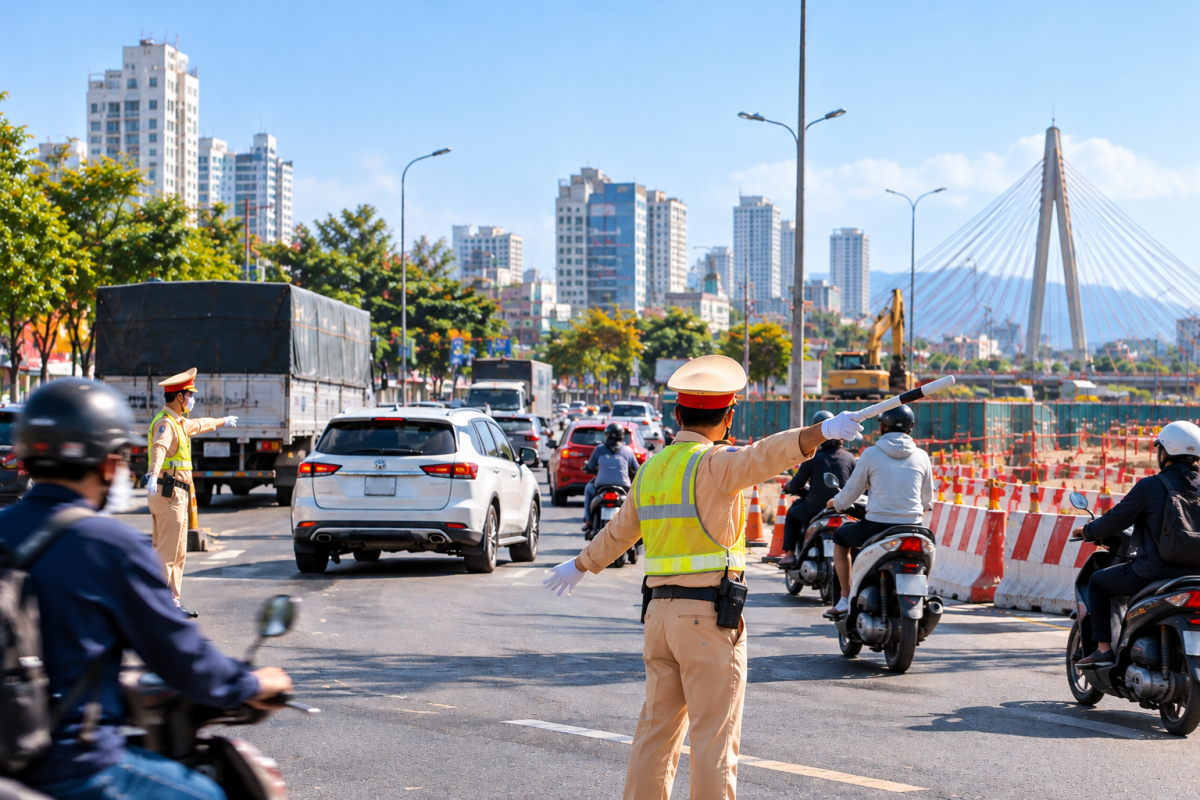 Đà Nẵng phân luồng giao thông từ ngày 31/10, nhiều tuyến đường hạn chế xe tải và ôtô khách