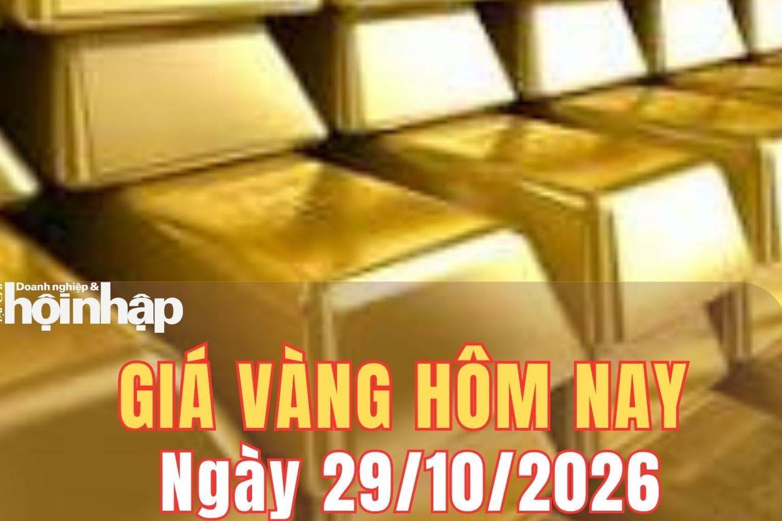 Giá vàng hôm nay 28/10/2026: Vàng SJC và vàng nhẫn tăng, Fed giữ lãi suất gây sức ép lên vàng thế giới