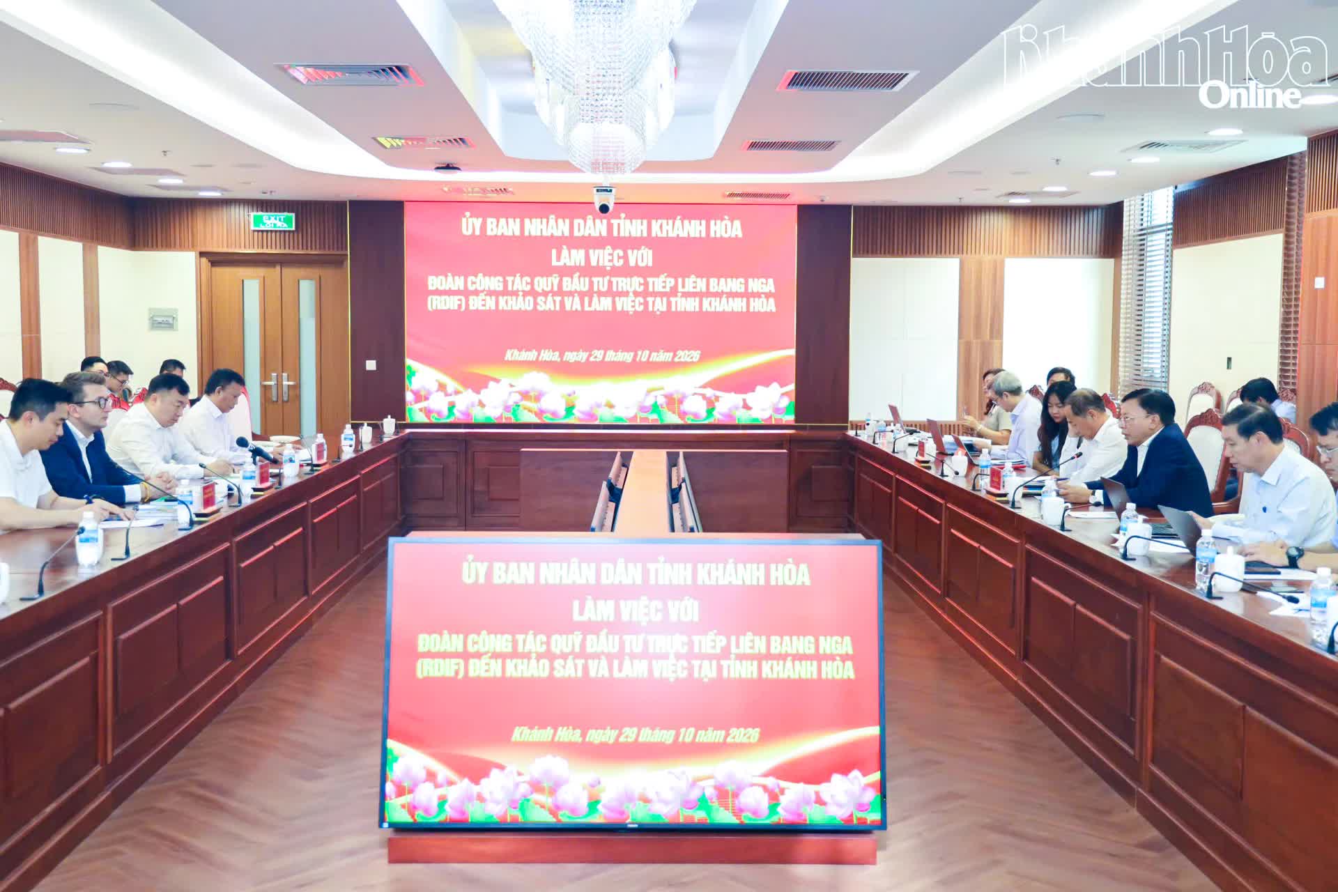 Quỹ Đầu tư trực tiếp Liên bang Nga khảo sát về hợp tác đầu tư Du lịch và Hạ tầng tại tỉnh Khánh Hòa