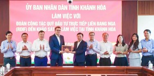 Quỹ Đầu tư trực tiếp Liên bang Nga khảo sát về hợp tác đầu tư Du lịch và Hạ tầng tại tỉnh Khánh Hòa