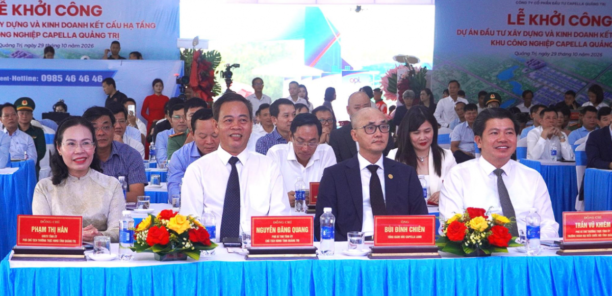 Quảng Trị khởi công Khu công nghiệp Capella với vốn đầu tư hơn 1.152 tỷ đồng