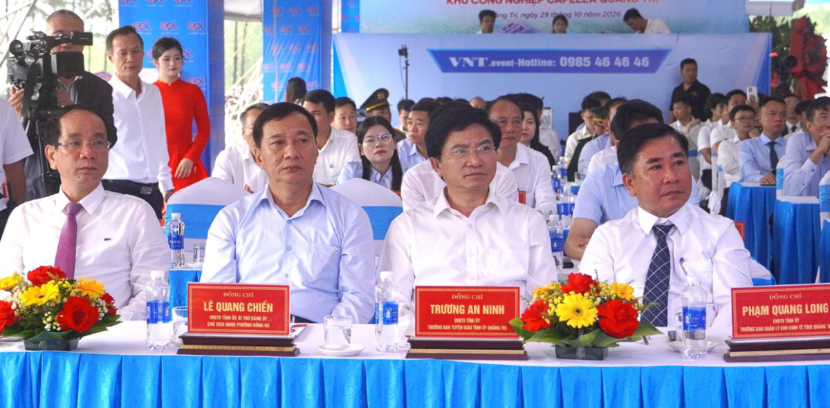 Quảng Trị khởi công Khu công nghiệp Capella với vốn đầu tư hơn 1.152 tỷ đồng