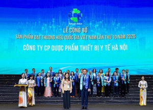 Hapharco được vinh danh Thương hiệu Quốc gia 2026: Khẳng định uy tín trong ngành dược phẩm