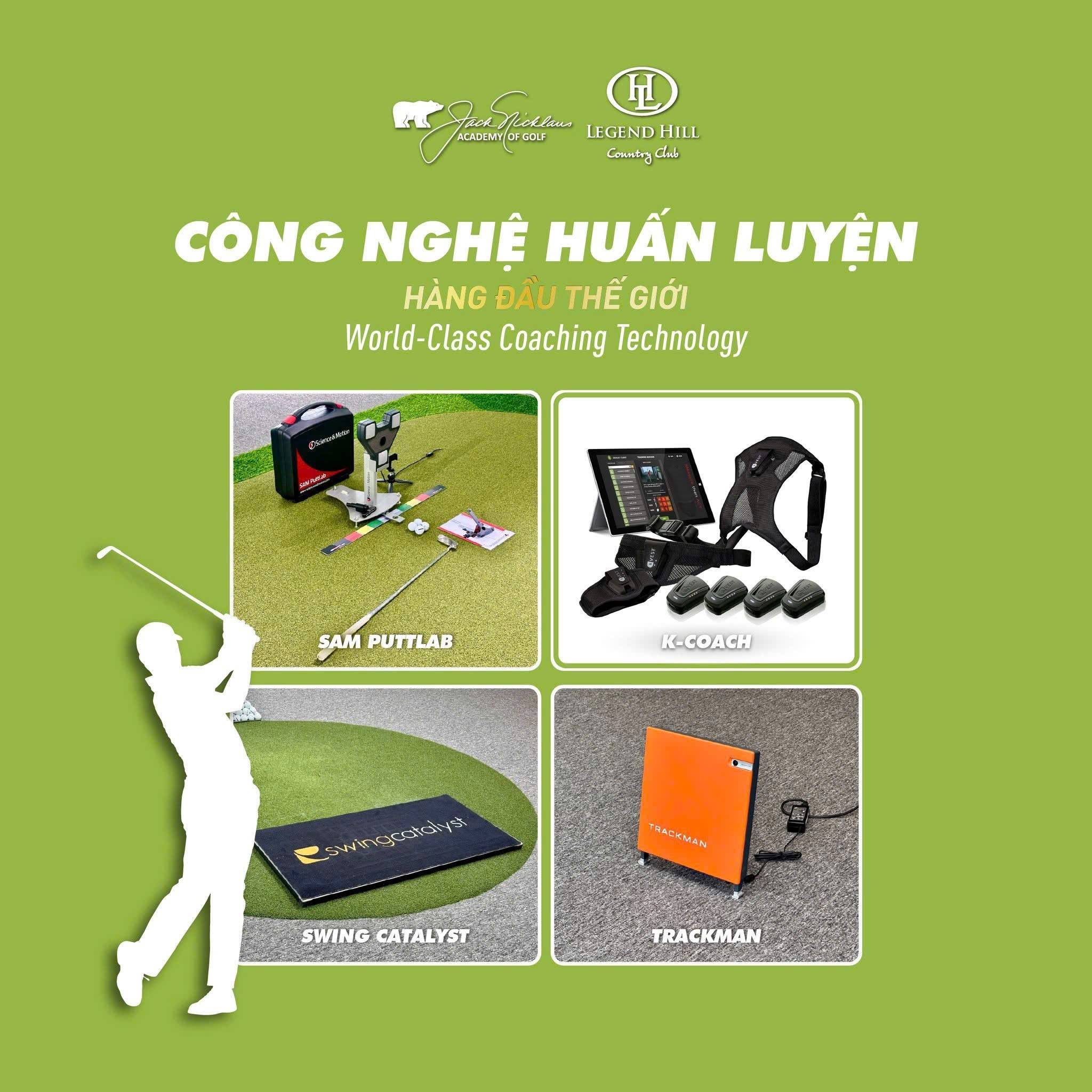 Học viện gôn của BRG Golf áp dụng những công nghệ hiện đại hàng đầu thế giới