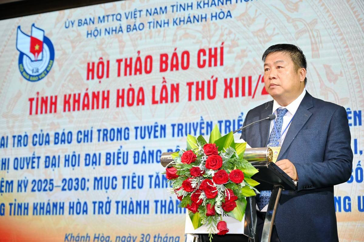 Trên 100 nhà báo, phóng viên dự Hội thảo Báo Chí Khánh Hòa lần thứ I, nhiệm kỳ 2025 - 2030
