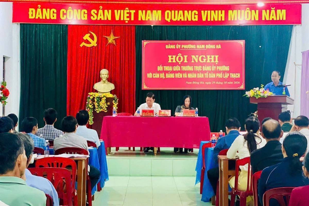 Quảng Trị: Phường Nam Đông Hà lắng nghe tâm tư, nguyện vọng của cán bộ, đảng viên và Nhân dân