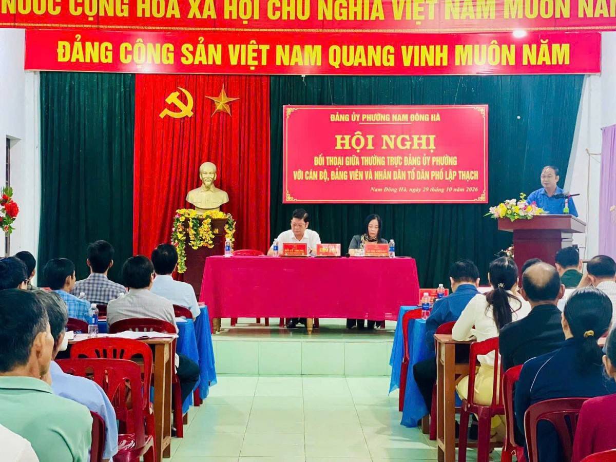 Quảng Trị: Phường Nam Đông Hà lắng nghe tâm tư, nguyện vọng của cán bộ, đảng viên và Nhân dân