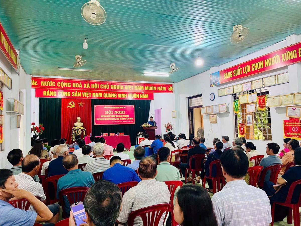 Quảng Trị: Phường Nam Đông Hà lắng nghe tâm tư, nguyện vọng của cán bộ, đảng viên và Nhân dân