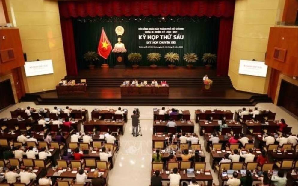 Quang cảnh Kỳ họp thứ sáu, HĐND Thành phố Hồ Chí Minh khóa XI.