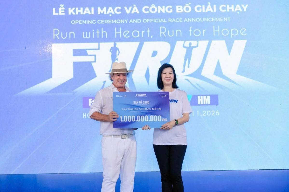 FV RUN 2026 thu hút hơn 3.300 vận động viên, dành 1 tỷ đồng hỗ trợ trẻ em khó khăn