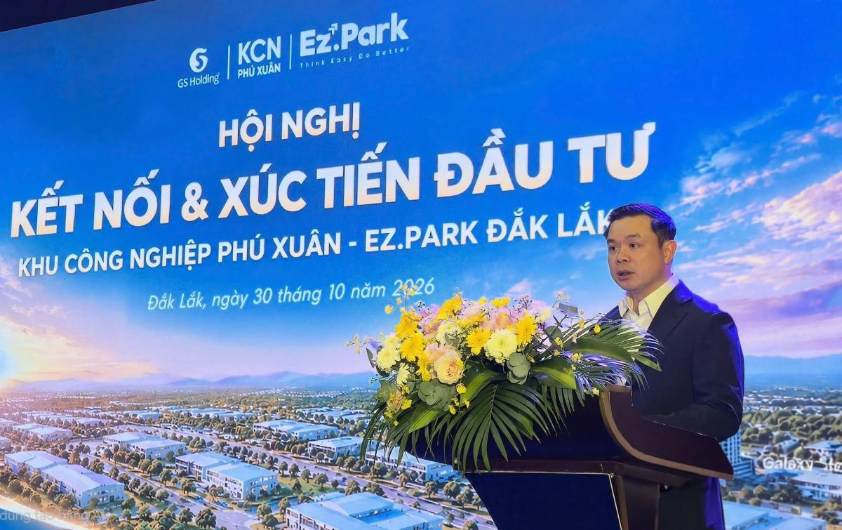 Chủ tịch UBND tỉnh Đắk Lắk Đỗ Hữu Huy phát biểu chỉ đạo tại Hội nghị kết nối, xúc tiến đầu tư.