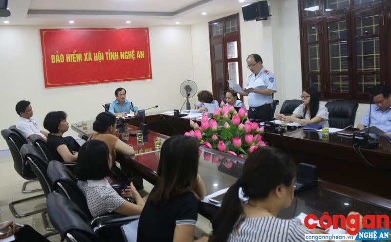 Đo&amp;agrave;n Thanh tra li&amp;ecirc;n ng&amp;agrave;nh BHXH Nghệ An b&amp;aacute;o c&amp;aacute;o kết quả c&amp;ocirc;ng t&amp;aacute;c thanh tra tại c&amp;aacute;c đơn vị sử dụng lao động