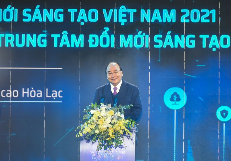 Thủ tướng Nguyễn Xu&amp;acirc;n Ph&amp;uacute;c ph&amp;aacute;t biểu tại sự kiện. Ảnh: VGP
