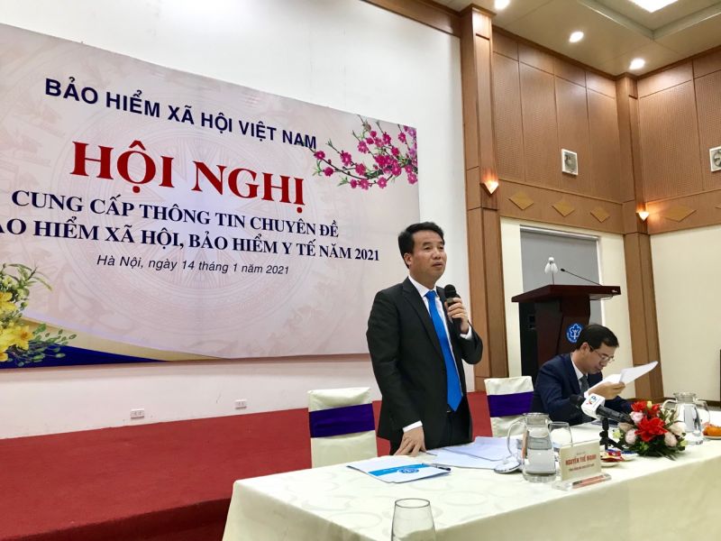 &amp;Ocirc;ng Nguyễn Thế Mạnh, Tổng Gi&amp;aacute;m đốc BHXH Việt Nam ph&amp;aacute;t biểu tại Hội nghị