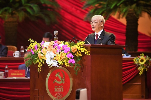 Tổng b&amp;iacute; thư, Churtichj nước Nguyễn Ph&amp;uacute; Trọng tại Đại hội XIII  Đảng Cộng sản Việt Nam