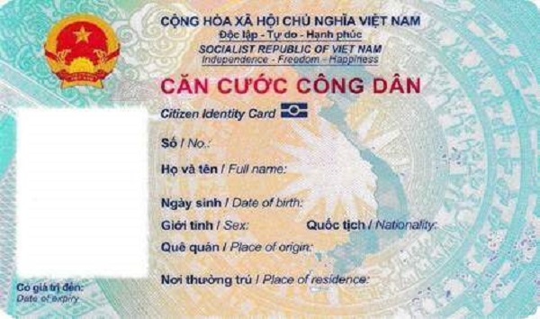 H&amp;igrave;nh ảnh mặt trước của Thẻ Căn cước c&amp;ocirc;ng d&amp;acirc;n gắn chip điện tử