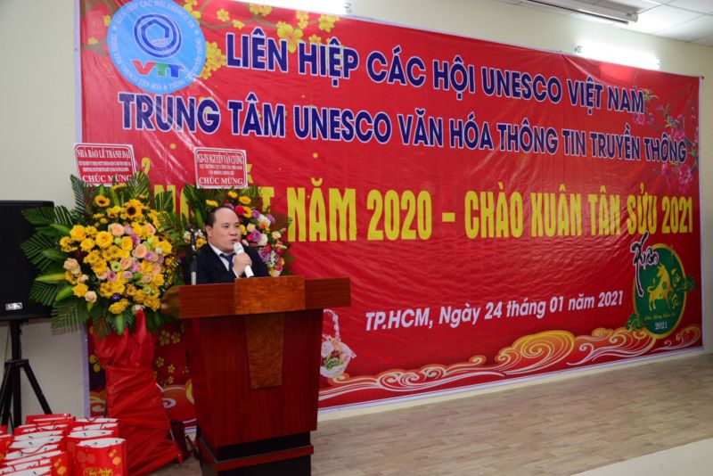 &amp;ocirc;ng Phạm Đ&amp;igrave;nh Vương - Gi&amp;aacute;m đốc Trung t&amp;acirc;m UNESCO Văn h&amp;oacute;a &amp;amp; Th&amp;ocirc;ng tin truyền th&amp;ocirc;ng, ph&amp;aacute;t biểu tại Lễ tổng kết