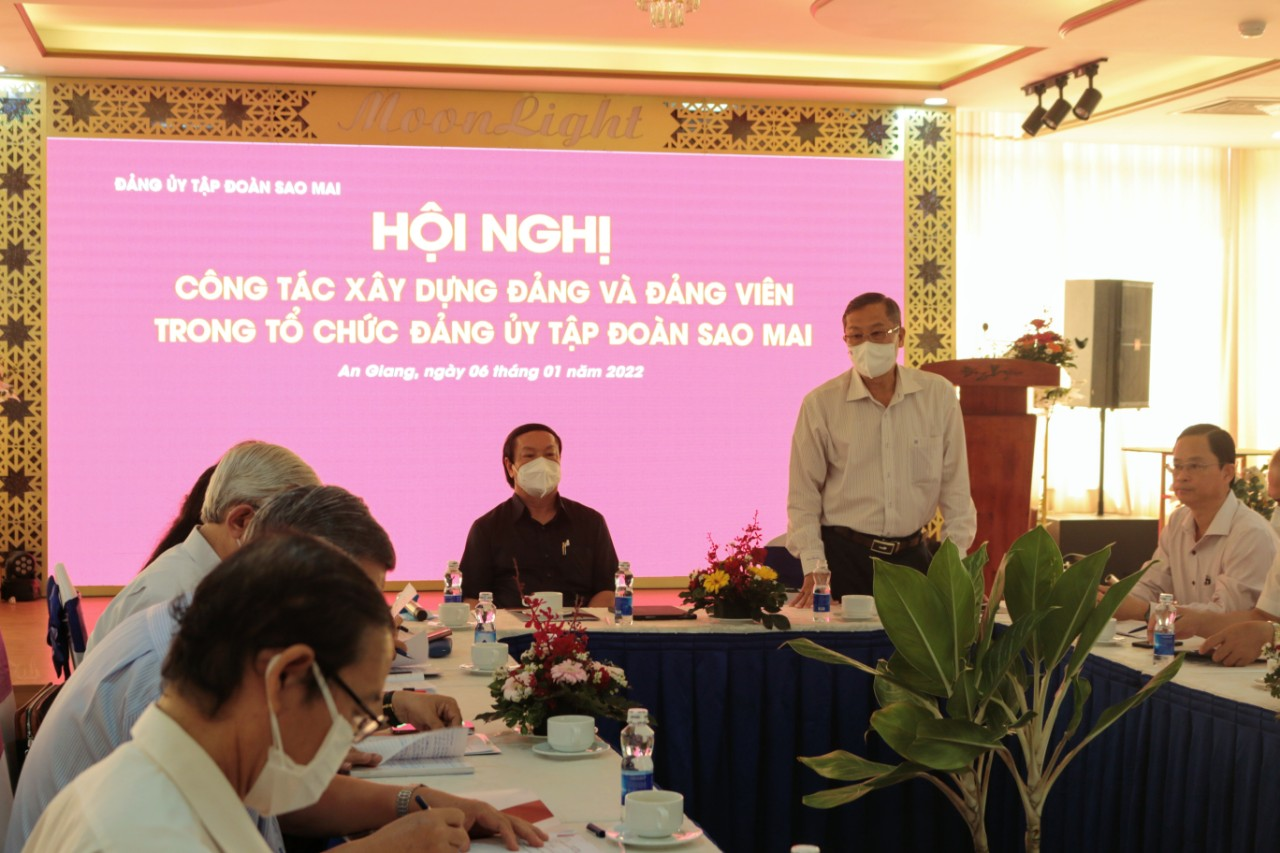Đồng ch&amp;iacute;  L&amp;ecirc; Văn Nưng - Ph&amp;oacute; B&amp;iacute; thư Thường trực Tỉnh ủy - Chủ tịch HĐND tỉnh An Giang đ&amp;aacute;nh gi&amp;aacute; rất cao kết quả hoạt động sản xuất- kinh doanh, c&amp;ocirc;ng t&amp;aacute;c x&amp;acirc;y dựng  Đảng của Tập đo&amp;agrave;n Sao Mai