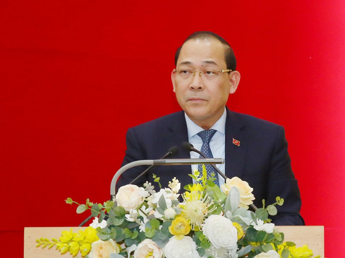 Ph&amp;oacute; B&amp;iacute; thư Thường trực Tỉnh ủy Ph&amp;uacute; Thọ- Ho&amp;agrave;ng C&amp;ocirc;ng Thủy th&amp;ocirc;ng b&amp;aacute;o kết quả kiểm điểm c&amp;ocirc;ng t&amp;aacute;c l&amp;atilde;nh đạo, chỉ đạo của tập thể BTV Tỉnh ủy năm 2021