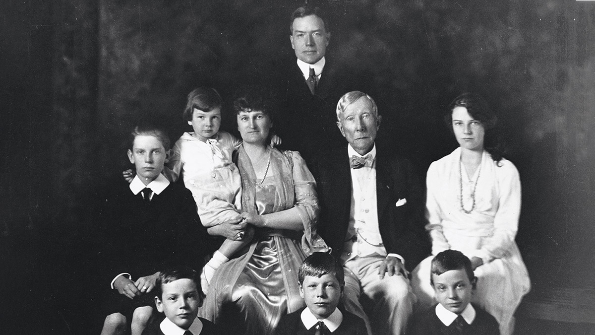 Một bức ảnh ch&amp;acirc;n dung gia đ&amp;igrave;nh Rockefeller