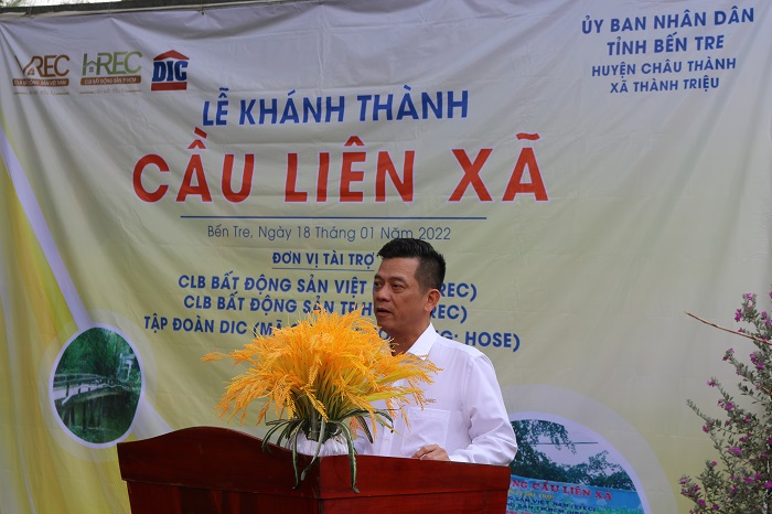 Chủ tịch &amp;Ocirc;ng Nguyễn Quốc Bảo (Chủ tịch VREC &amp;amp; HREC) ph&amp;aacute;t biểu tại sự kiện