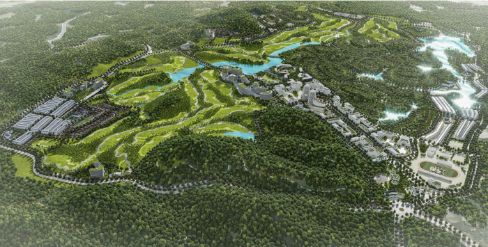 Phối cảnh Khu đ&amp;ocirc; thị sinh th&amp;aacute;i, du lịch nghỉ dưỡng v&amp;agrave; s&amp;acirc;n golf Tam N&amp;ocirc;ng (Ph&amp;uacute; Thọ)